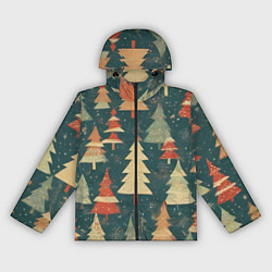 Женская ветровка Елки новый год