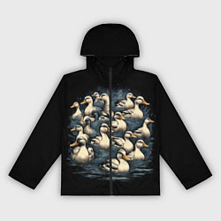 Женская ветровка Утки в пруду