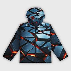 Женская ветровка Абстрактные плиты с оранжевым светом