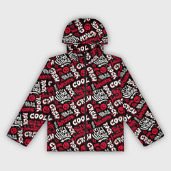 Ветровка с капюшоном женская Rock cool, цвет: 3D-черный