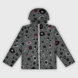 Женская ветровка Серый цвет: глазики-косоглазики