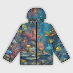 Женская ветровка Рыбы под водой