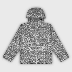 Женская ветровка Узор серого вязанного трикотажа меланж