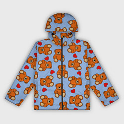 Женская ветровка Игрушки мишки и сердца