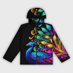 Женская ветровка Neon peacock - art