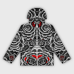 Женская ветровка Серые паттерны цветы