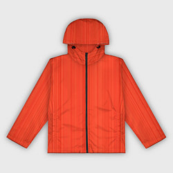 Женская ветровка Морковный полосатая рябь