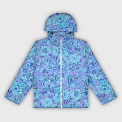 Женская ветровка Узоры и цветы гжель паттерн