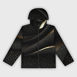 Женская ветровка Черный бархат и золото