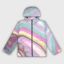 Женская ветровка Розово-голубой мрамор