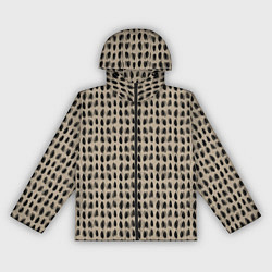 Ветровка с капюшоном женская Леопардовый дождь, цвет: 3D-черный