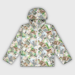 Женская ветровка Российские денежные купюры