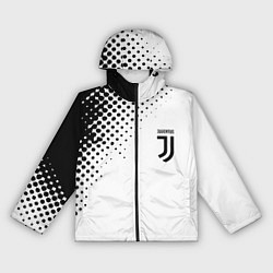 Ветровка с капюшоном женская Juventus sport black geometry, цвет: 3D-черный