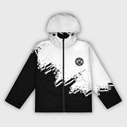 Ветровка с капюшоном женская Borussia sport краски, цвет: 3D-черный