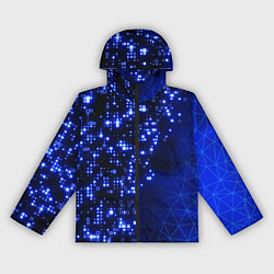 Ветровка с капюшоном женская Растворяющийся цифровой скин, цвет: 3D-черный