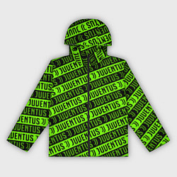 Ветровка с капюшоном женская Juventus green pattern sport, цвет: 3D-черный