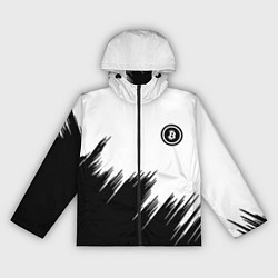 Женская ветровка Биткоин текстура крипта