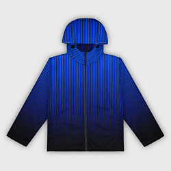 Женская ветровка Полосатый градиент сине-чёрный