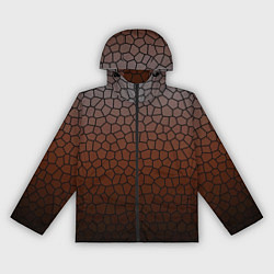 Женская ветровка Коричневый градиент мозаика