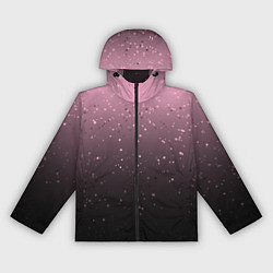 Женская ветровка Градиент тёмный розовый брызги
