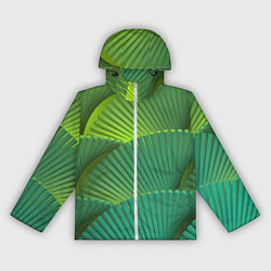 Женская ветровка Объемные веерные столбики