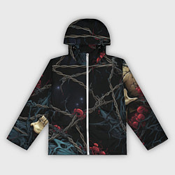 Женская ветровка Череп и кровавые ягоды