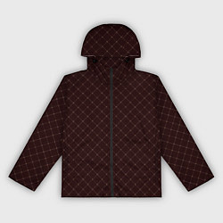 Женская ветровка Роскошный бордо в клетку