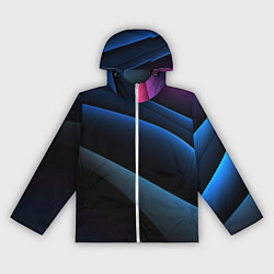 Женская ветровка Синий стильный абстрактный геометрический стиль на