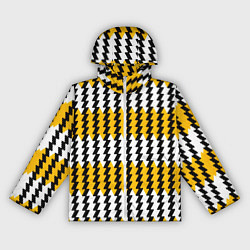 Женская ветровка Вертикальные жёлто-белые полосы