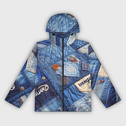 Ветровка с капюшоном женская Vanguard jeans patchwork - ai art, цвет: 3D-черный