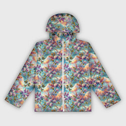 Женская ветровка Объемная сирень паттерн
