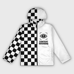 Женская ветровка Content Warning шашечки