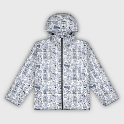 Женская ветровка Человечки и животные скетч