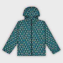 Женская ветровка Бирюзовый геометрия