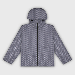 Женская ветровка Серый ежевичный волнистые полосы