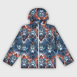 Женская ветровка Волчки эпичный паттерн