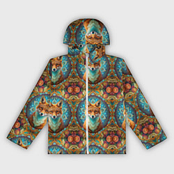 Женская ветровка Лисицы и объемные узоры