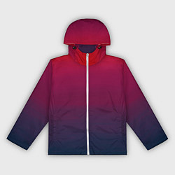 Женская ветровка Сумерки градиент от красного к синему