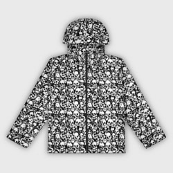 Ветровка с капюшоном женская Very much skulls, цвет: 3D-черный