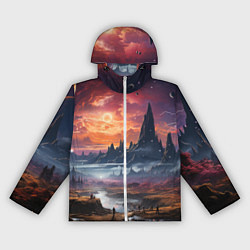 Женская ветровка Космический фантазийный мир на другой планете