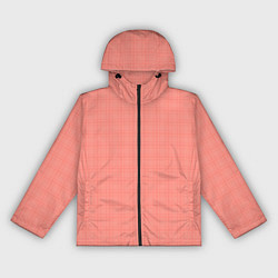 Женская ветровка Персиковый клетчатый