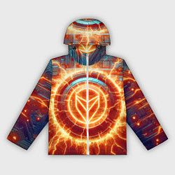 Женская ветровка Наэлектризованная кибер поверхность - нейросеть