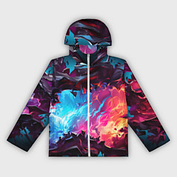 Женская ветровка Абстрактные краски во взрыве