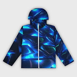 Женская ветровка Синие абстрактные неоновые плиты