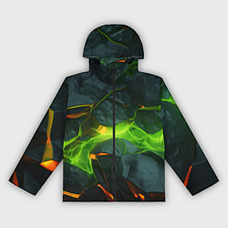 Женская ветровка Неоновая яркая геометрическая абстракция со светом