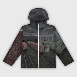 Ветровка с капюшоном женская Counter Strike 1 6 de train, цвет: 3D-белый