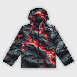 Женская ветровка Раскаленная лава на горных камнях