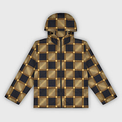 Женская ветровка Узор в шахматную клетку из квадратов