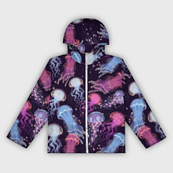Женская ветровка Светящиеся медузы