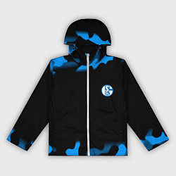 Ветровка с капюшоном женская Schalke 04 fc camo, цвет: 3D-белый